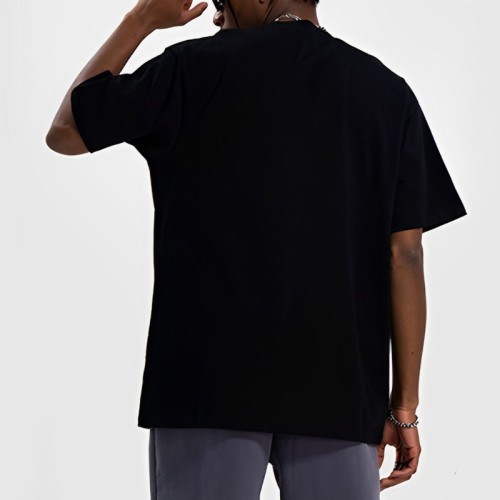 Factory Tshirts Rose Dark Rhinestone Summer Printing Drop Shoulder Men T-Shirts