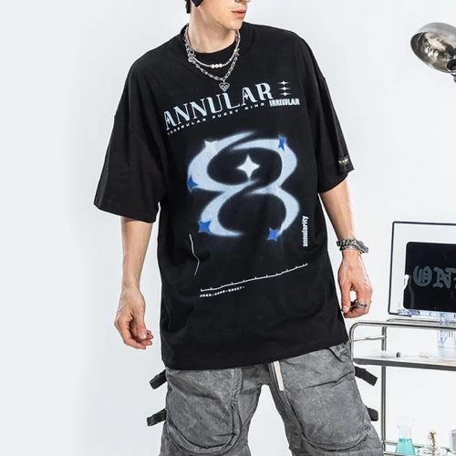 Custom Logo Supplier Printing Tshirts Wash 100% Cotton Round Neck Technology Tshirts Mens