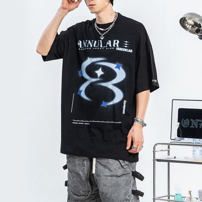 Benutzerdefinierte Logo-Lieferant-Druck-T-Shirts, 100 % Baumwolle, Rundhals-Technologie, T-Shirts für Herren