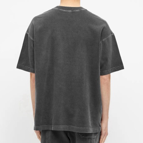 Benutzerdefinierte Acid Washed T-Shirts, die Snow Washed Vintage Boxy Fit Dark T-Shirts bedrucken