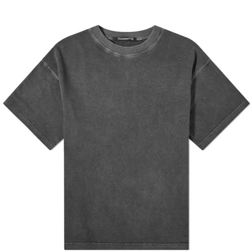 Изготовленные на заказ футболки, промытые кислотой, с принтом, промытые снегом, винтажные квадратные темные футболки
