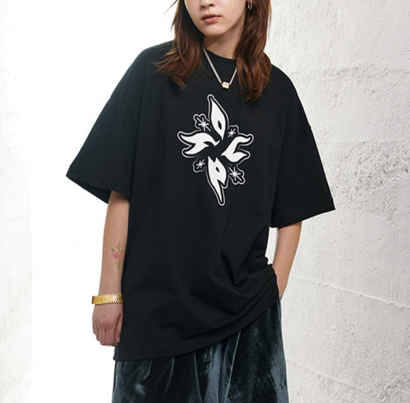 Benutzerdefinierte Mystery-Symbole-T-Shirts, Übergröße, Siebdruck, Grafikdruck, dunkle T-Shirts