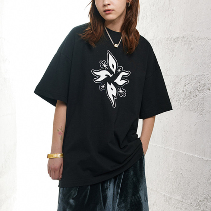 Benutzerdefinierte Mystery-Symbole-T-Shirts, Übergröße, Siebdruck, Grafikdruck, dunkle T-Shirts