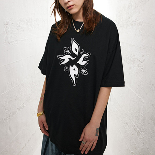 Custom Mystery Symbols T Shirts Oversize Screen Printing Graphic Printing Dark T-shirts