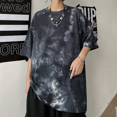 Manufacturing Custom Tie Dye Tshirts 100% Cotton Oversize Vintage Tshirts