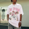 Factory Tshirts Dark Printed Rose Tshirt Summer Printing 220g Men Short Sleeve T-shirts