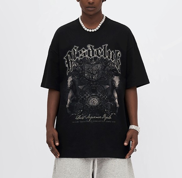 Wholesale Men's Custom Print T-shirts White Ink Print Animal Crossing T-shirt Designs