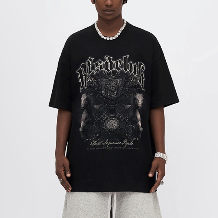 Wholesale Men's Custom Print T-shirts White Ink Print Animal Crossing T-shirt Designs