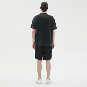 Individuelles Design, T-Shirts mit personalisiertem Muster, 100 % Baumwolle, Acid Wash Tshrits Herren
