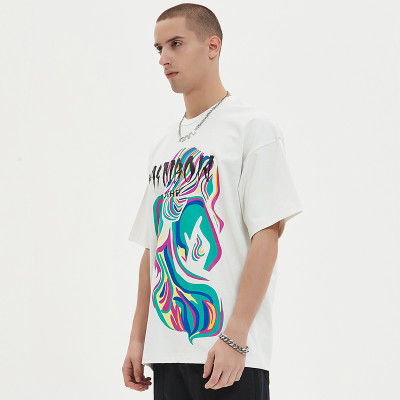 Customized Dark Mens T shirts Screen Printing 100% Cotton Print Tshirts