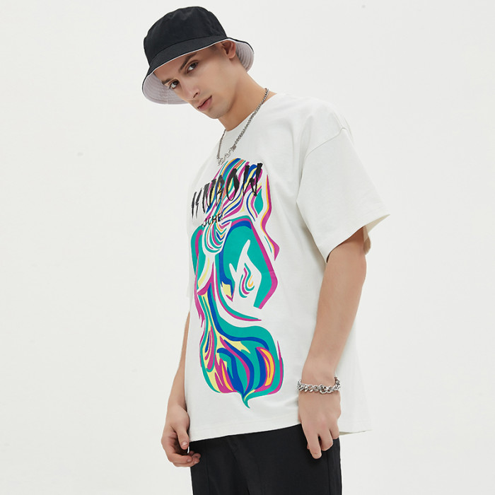 Customized Dark Mens T shirts Screen Printing 100% Cotton Print Tshirts