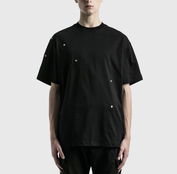 Herstellung von kundenspezifischen Metallknöpfen T-Shirt Darkness Dry Fit Baumwoll-T-Shirt