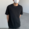 Private Label T-Shirts Dunkle Herren-T-Shirts aus 100 % Baumwolle mit Reißverschluss