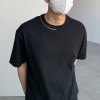 Private Label T-Shirts Dunkle Herren-T-Shirts aus 100 % Baumwolle mit Reißverschluss