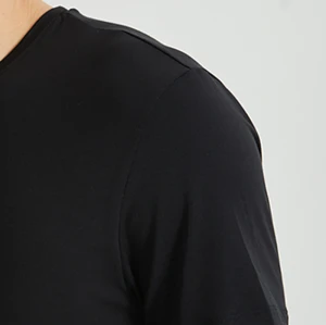 Factory Modal T-Shirt Quick Design T-Shirt Modal O-Neck Slim Fit Herren Dunkles T-Shirt