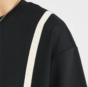 Factory Tshirts Contrast Color Splicing Drop Shoulder Cotton Tshirts