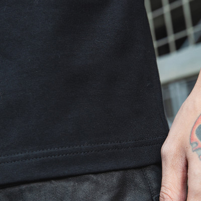 Clothing Manufacturer Tshirt Men Skinny Fit 190GSM Solid Color Tshirt