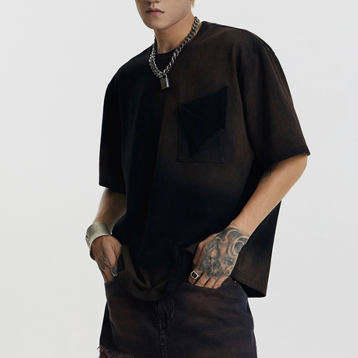 Custom Tie Dye Tshirt 100% Cotton Tshirt 230 GSM Fitted For Men