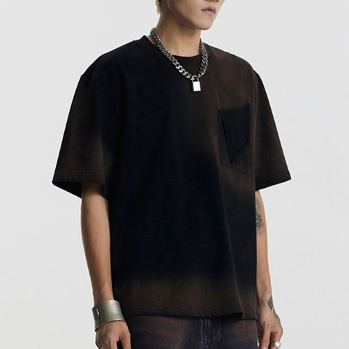 Custom Tie Dye Tshirt 100% Cotton Tshirt 230 GSM Fitted For Men