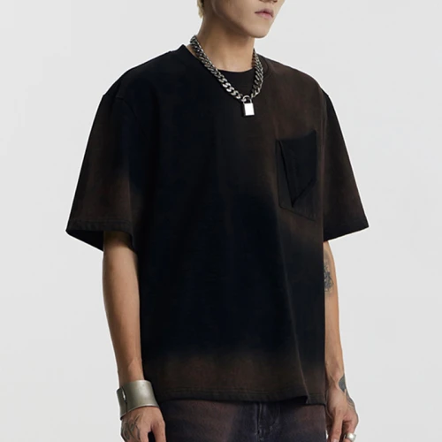 Individuelles Tie-Dye-T-Shirt aus 100 % Baumwolle, 230 g/m², passend für Herren