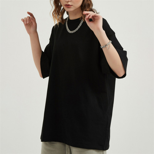 Private Label Unisex-T-Shirt, einfarbig, 230 g/m², schlichte Baumwolle, übergroßes Herren-T-Shirt