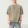 Flexible Customization T shirt Manufatcturer | Custom Logo Solid Color Pattern Men Vintage Ice Silk Cotton T-shirts
