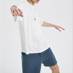 Customizable Graphic Basic Short Sleeve T-shirt - 250GSM Heavyweight Cotton Patchwork Batik T-Shirt