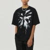 Customized Dark Mens T shirts | Direct Injection Printing 100% Cotton T-shirt | Light Shadow Butterfly Dark Design Tshirts