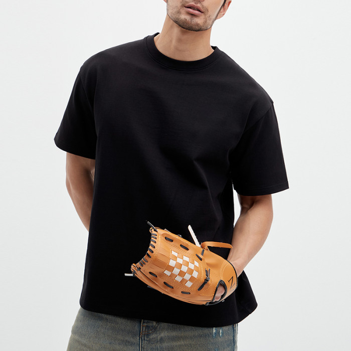 Manufacturing Factory T-Shirts aus Bio-Baumwolle | T-Shirt aus 280 g/m² Baumwolle mit individuellem Logo und Rundhalsausschnitt