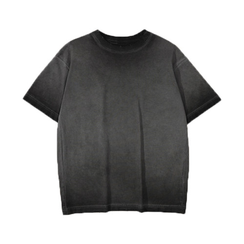 Винтажная футболка по индивидуальному заказу | Футболка с заниженными плечами Acid Wash | 100% хлопок 280GSM для женских футболок