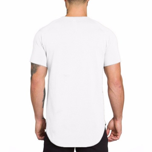 Пользовательские сплошные пустые футболки | Длинные темные футболки на заказ | Летняя футболка для бодибилдинга с короткими рукавами