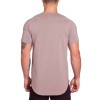 Custom solid color blank Tshirts | Custom Longline Dark Tshirts | Summer bodybuilding short sleeved tshirt