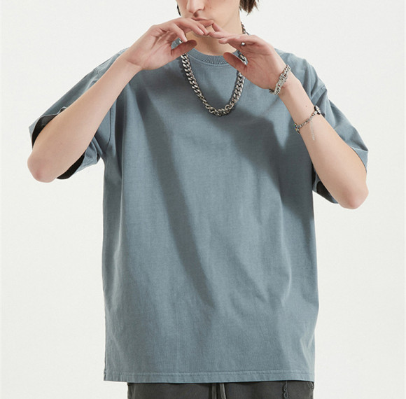 Fabrik OEM/ODM Custom Blank Cotton T-Shirt | Sommerliche dunkle Vintage-T-Shirts mit verwaschenem Druck