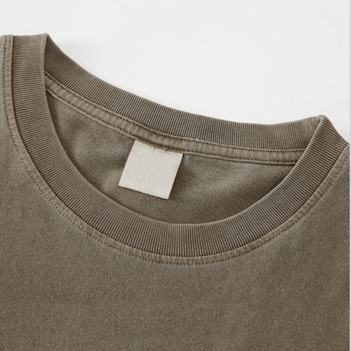 Фабрика OEM/ODM Custom Blank Хлопковая футболка | Летние темные футболки с винтажным принтом