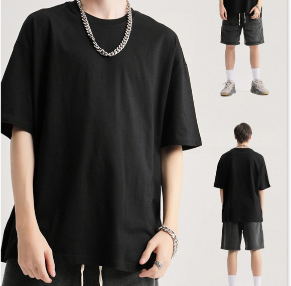 Bekleidungshersteller, personalisiertes T-Shirt mit Farbkomposit-Pailletten, individuelles T-Shirt mit Oversize-Passform für Herren