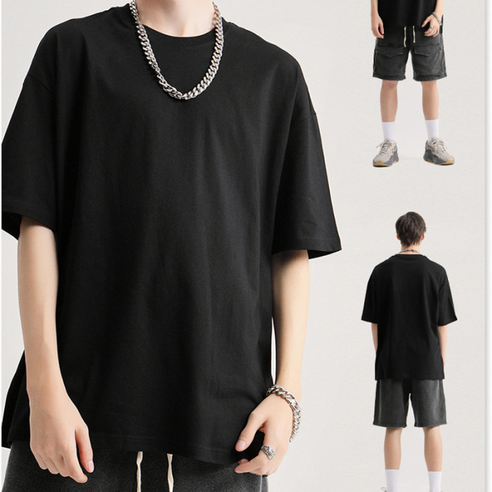 Bekleidungshersteller, personalisiertes T-Shirt mit Farbkomposit-Pailletten, individuelles T-Shirt mit Oversize-Passform für Herren