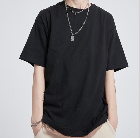 Maßgeschneidertes Fabrik-Kurzarm-T-Shirt für Herren | Leere Farbmuster-kundenspezifische T-Shirts | Schnell trocknendes Modal-T-Shirt mit Rundhalsausschnitt