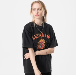 Custom Wholesale Vintage Tshirt | Women 100% Cotton Hot Transfer Printed Wash Skeleton Tshirt