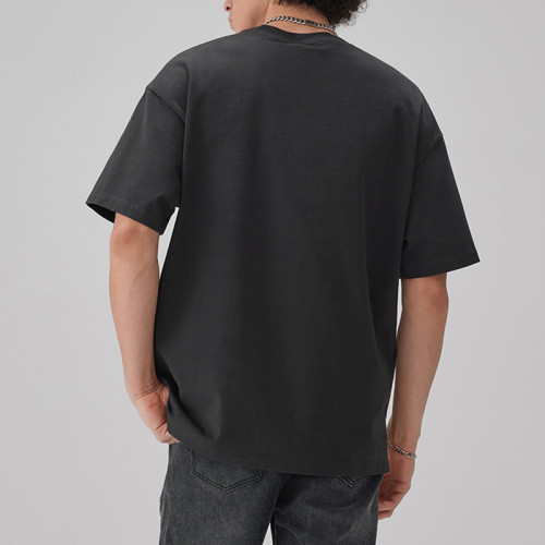 Tailliertes T-Shirt von Manufacturing, 245 g/m², 100 % Baumwolle, Design mit O-Ausschnitt für Herren