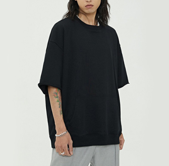 Individuelles Logo-Herstellungs-T-Shirt | Unisex-T-Shirt aus 100 % Baumwolle, 280 g/m², kariert, einfarbig