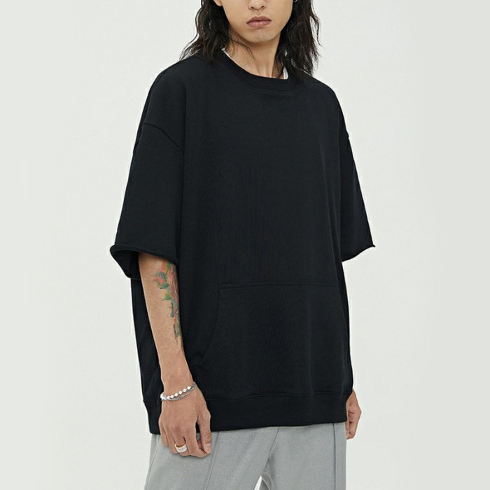 Individuelles Logo-Herstellungs-T-Shirt | Unisex-T-Shirt aus 100 % Baumwolle, 280 g/m², kariert, einfarbig