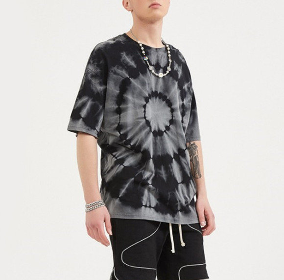Customized Tie-Dye Pattern Streetwear | 230GSM Heavyweight Cotton Oversized Short Sleeve T-shirt
