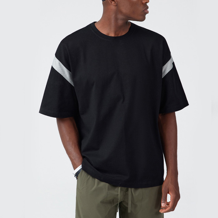 Streetwear-T-Shirt-Designs aus 100 % Baumwolle mit Nähten von 190 g/m² für Herren