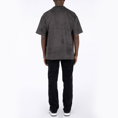 Streetwear Suede Tshirt Oversize Fit Blank 260GSM Heavyweight For Men