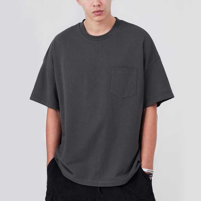 Herstellung von Cargo-Freizeit-T-Shirts | Individuelle T-Shirts Modische übergroße T-Shirts mit Rundhalsausschnitt