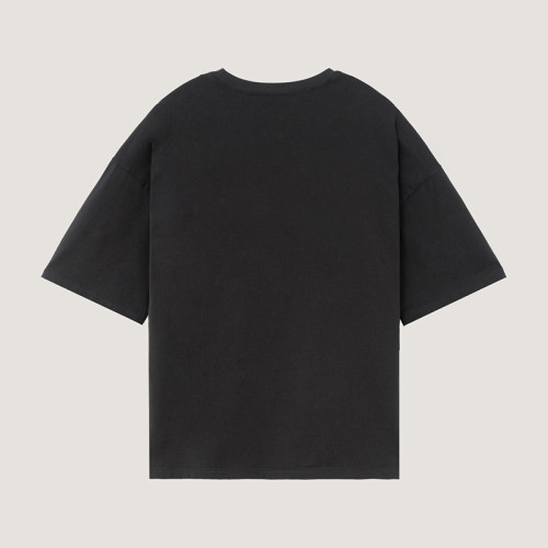Großhandel Herren Streetwear T-Shirts | Einfarbige Oversize-T-Shirts aus 100 % Baumwolle mit tief angesetzter Schulterpartie