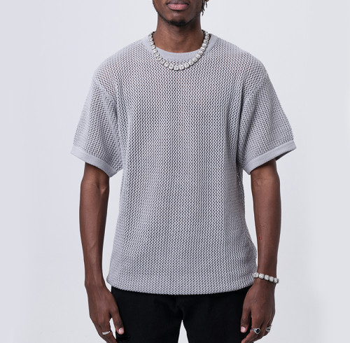 Fabricación de camisetas personalizadas con diseños modernos | Camisetas de algodón 100% transpirables con diseño calado de tendencia