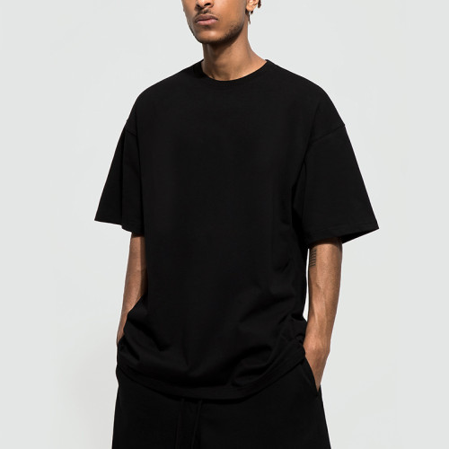 Herstellung von Loose-Fit-T-Shirts | Männer dunkle Streetwear Plain Heavyweight 230GSM bedruckte T-Shirts Custom