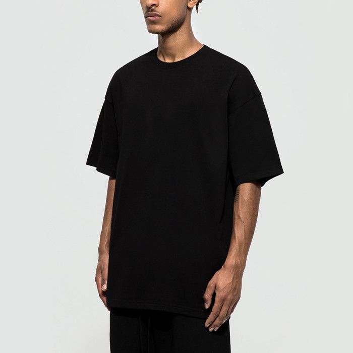 Herstellung von Loose-Fit-T-Shirts | Männer dunkle Streetwear Plain Heavyweight 230GSM bedruckte T-Shirts Custom