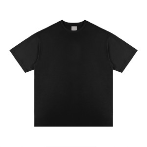 Производство футболок свободного кроя | Мужские темные футболки в уличной одежде с принтом в тяжелом весе 230GSM на заказ